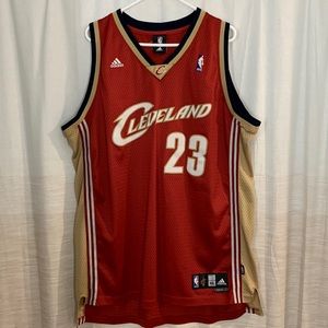 Mens XXL +2 length Adidas Classic LeBron James Cavs Jersey